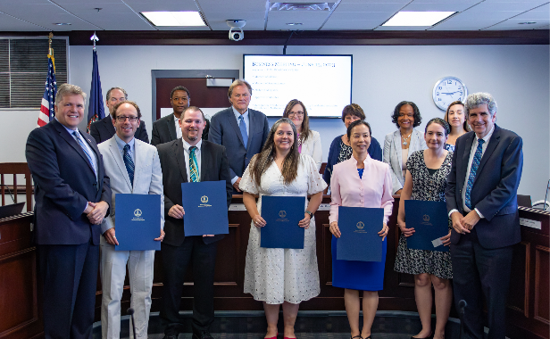 Image of the e Presidential Awards for Excellence in Mathematics and Science Teaching recognized by the Virginia Board of Education