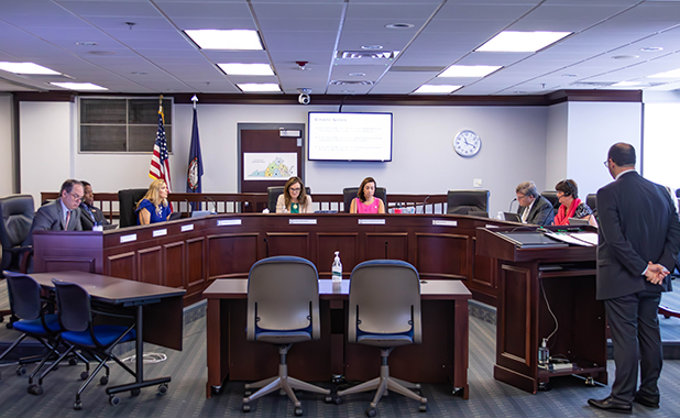 Image of the Virginia Board of Education in Working Session