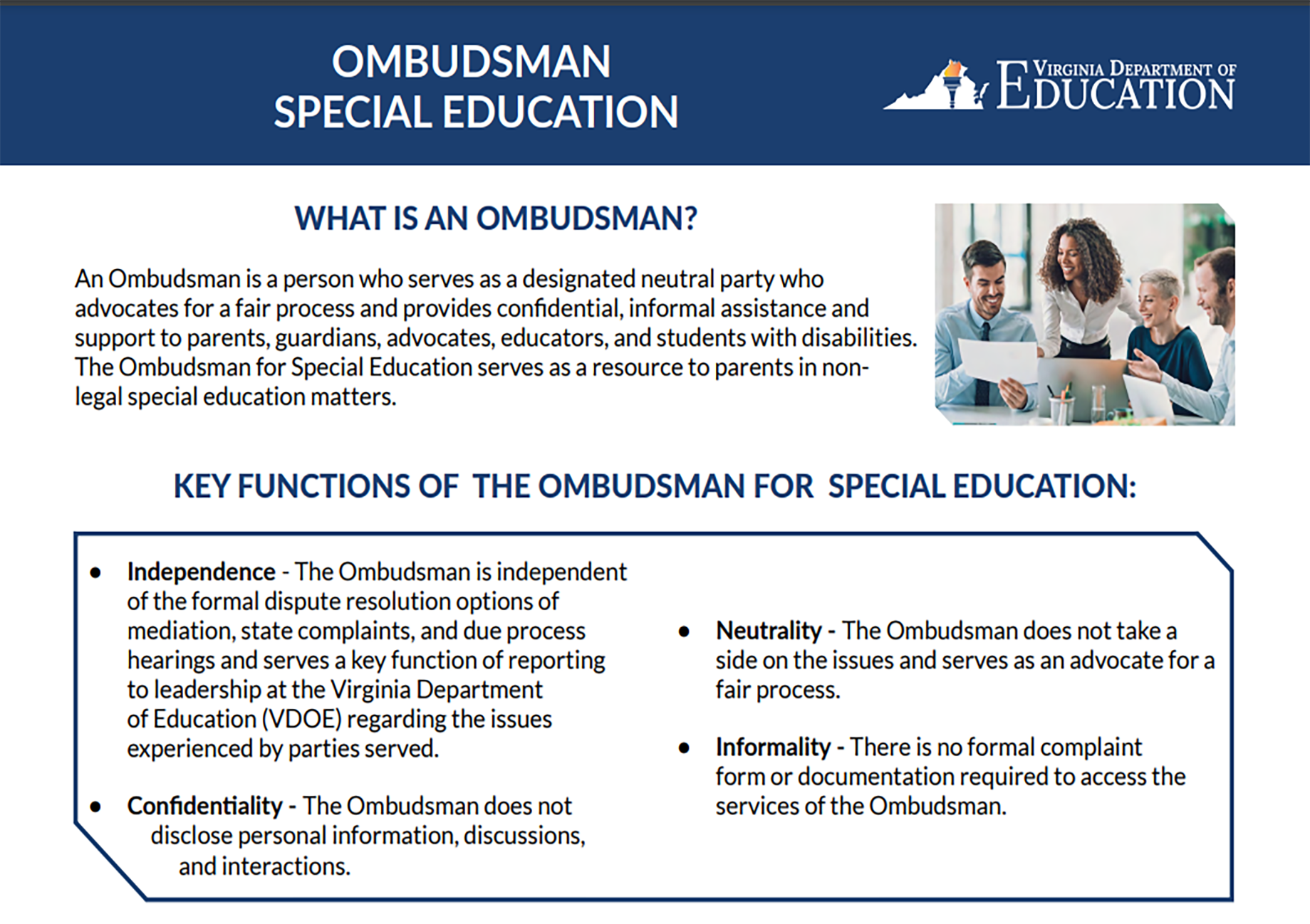 Ombudsman flyer screenshot
