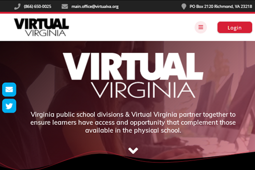 Virtual Virginia website screenshot